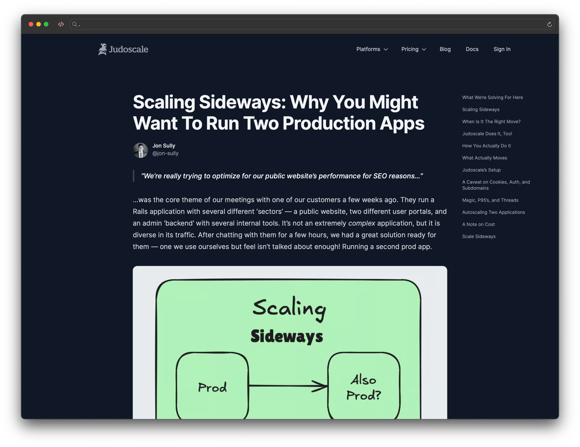 Screenshot of the beginning of the aforementioned article