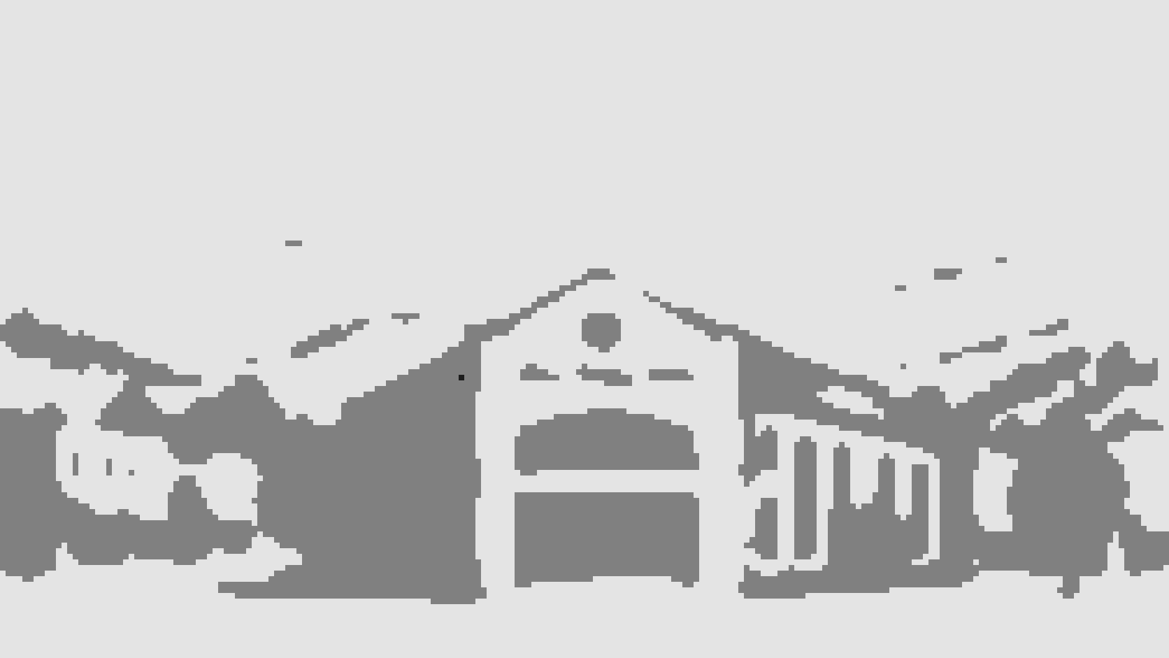 An AI-generated image of a pencil-sketch style scene with a large building that reads “Blue Ridge Ruby” on the front with many mountains sketched into the background, a simple scene and representation of the conference within the Asheville NC mountains