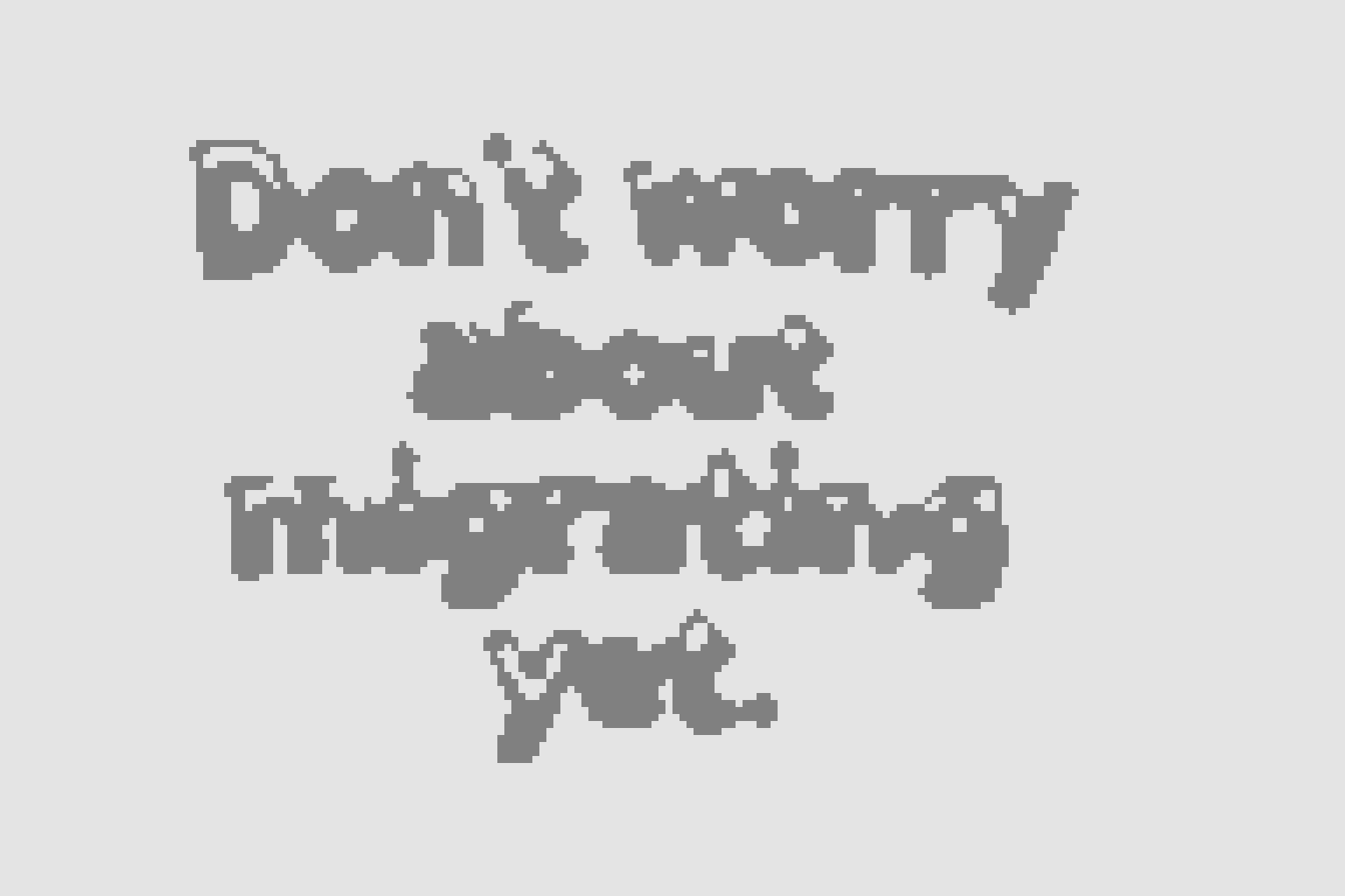 An AI-generated image depicting a simple block-lettered message as a pencil sketch on paper, reading: “don’t worry about migrating yet.”