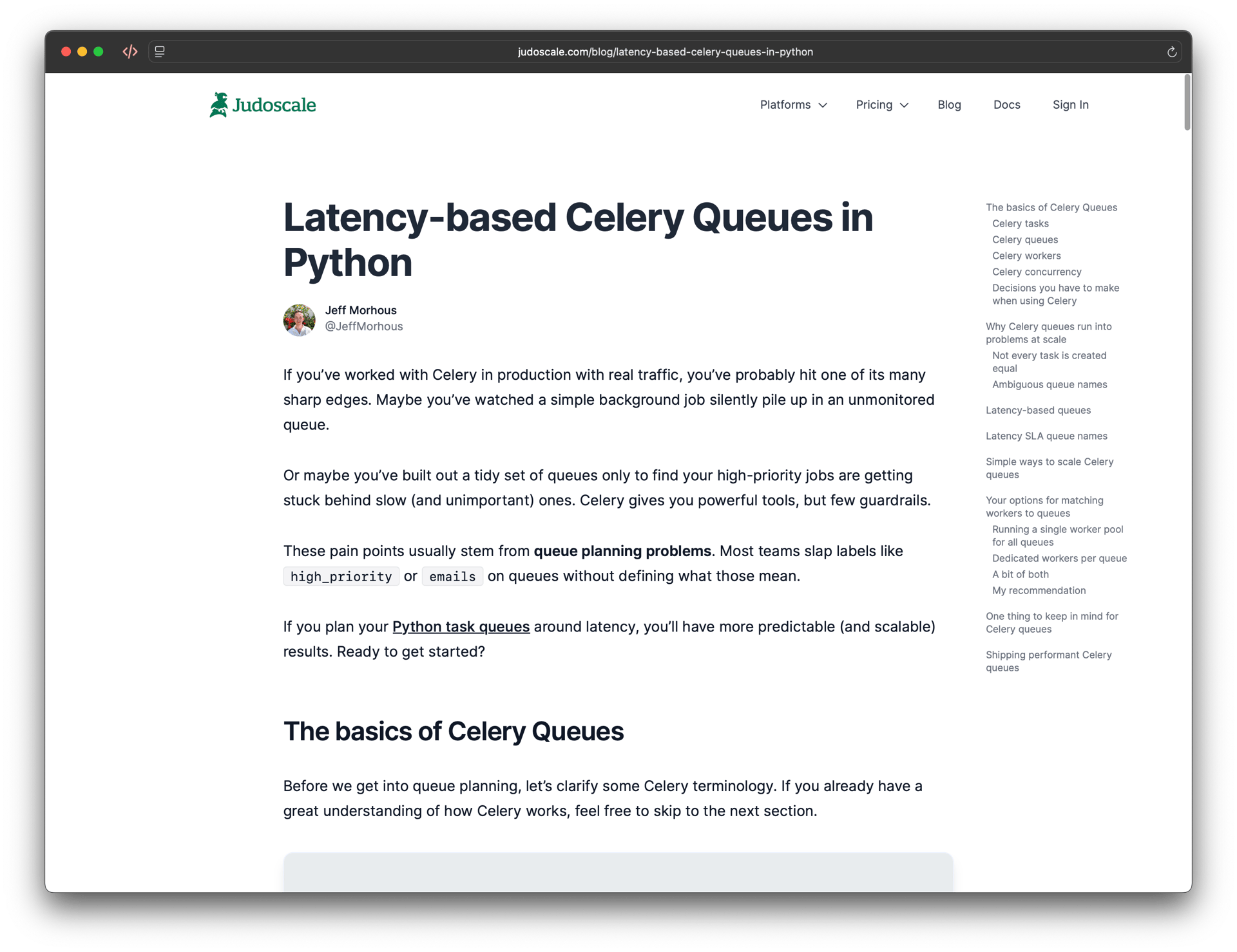 Screenshot of the first couple of paragraphs of our linked blog post