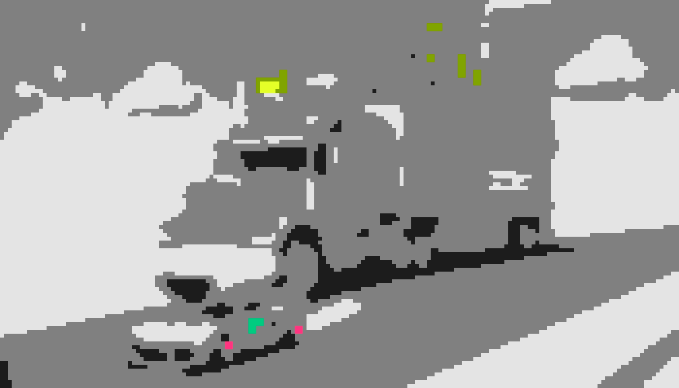 An AI-generated illustration of a large, bloated semi-truck carrying all sorts of DevOps tools (Grafana, Terraform, Kubernetes, self hosted runners, etc.) being passed on the highway by a sports car with “PaaS-Ops” on the side