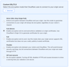 Screenshot from the Cloudflare dashboard showing all of the available SSL options, which we’ll now discuss