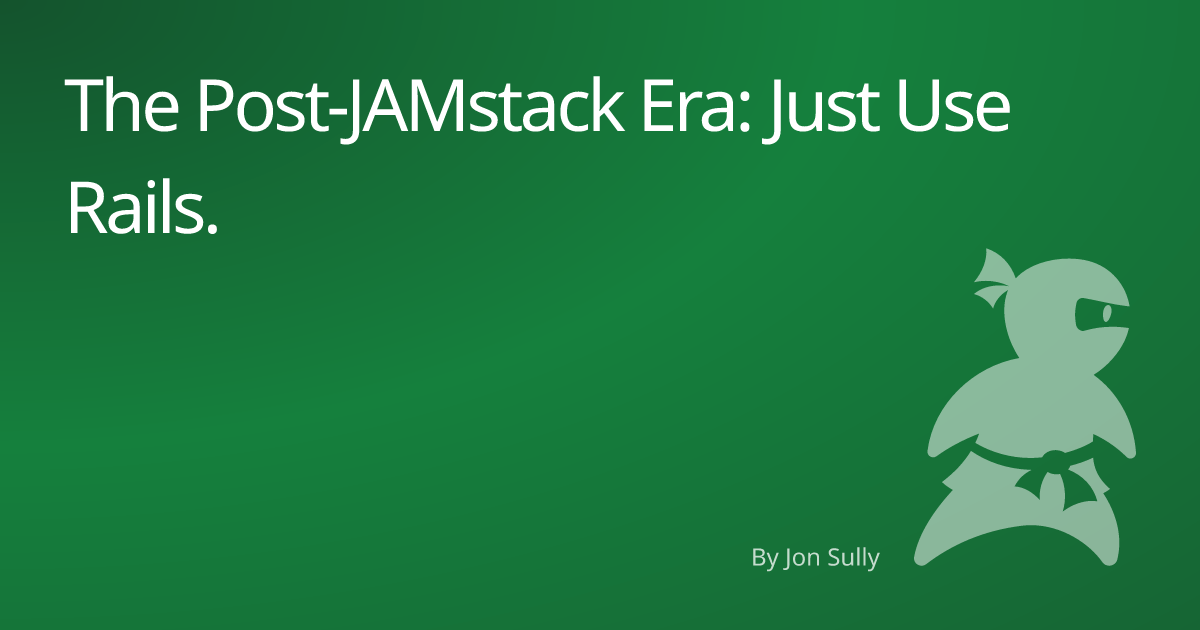 OpenGraph Share image of the Jamstack article